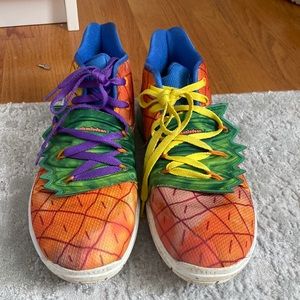 Nike Orange Pineapple Basketball Sneakers